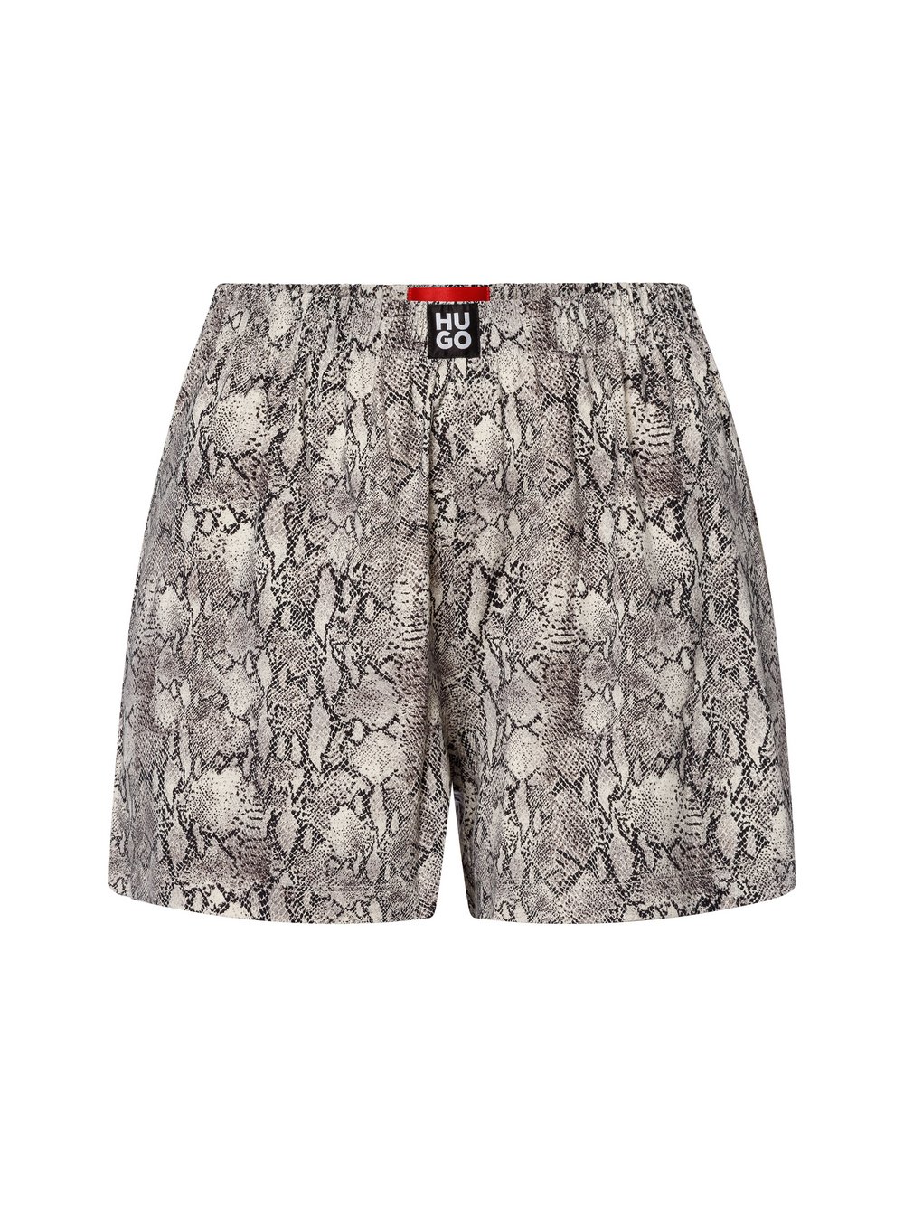 HUGO Schlafshorts Damen Modal grau gemustert, XS