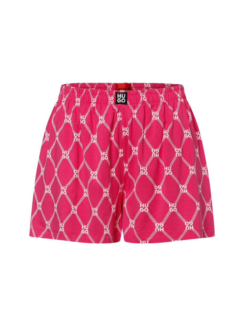 HUGO Schlafshorts Damen Modal pink gemustert, S