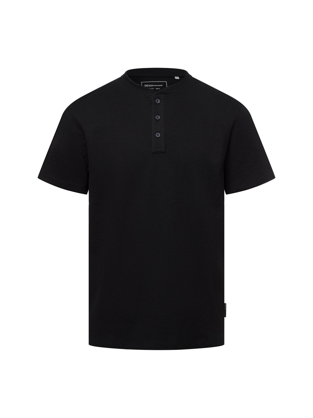 Tom Tailor Denim T-Shirt Herren Baumwolle schwarz, XL
