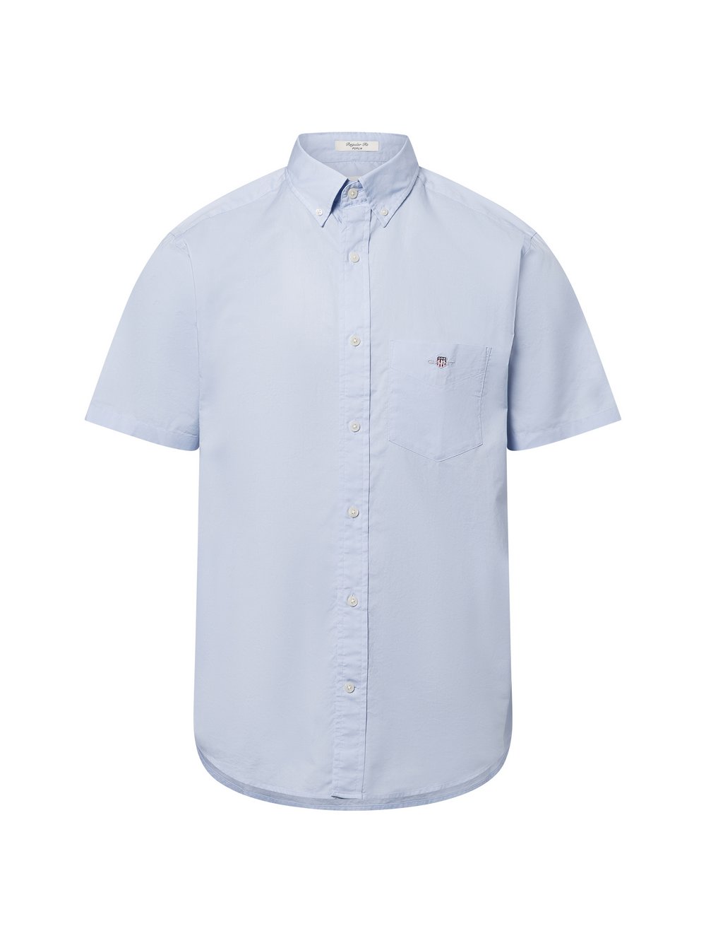 Gant Kurzarm-Hemd Herren Regular Fit Baumwolle blau, XL