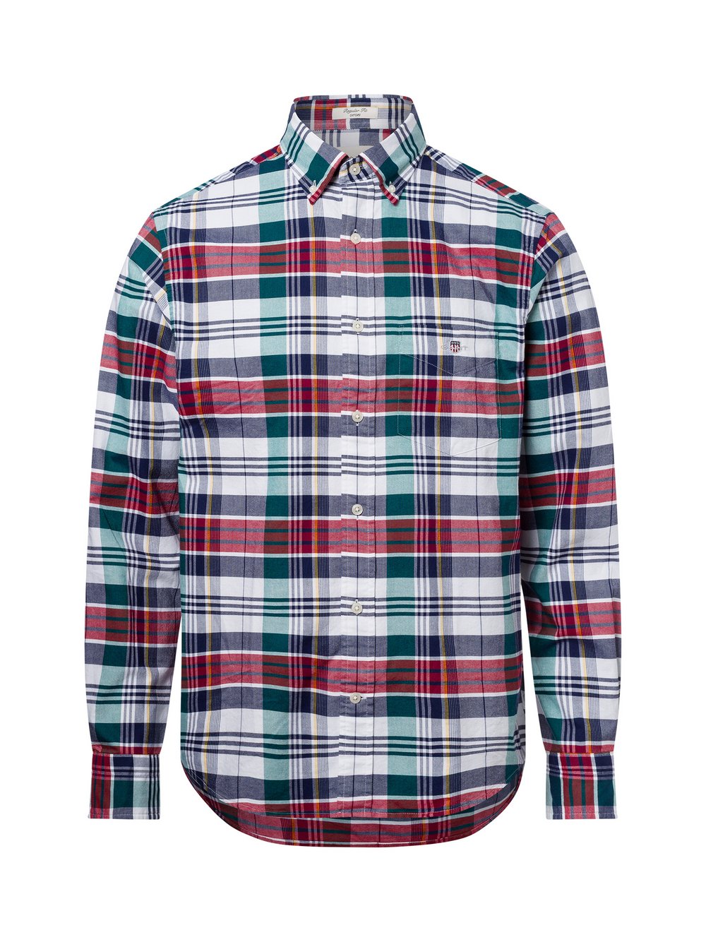 Gant Freizeithemd Herren Regular Fit Baumwolle mehrfarbig kariert, XXL