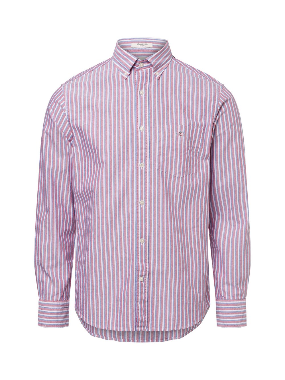 Gant Freizeithemd Herren Regular Fit Baumwolle rot gestreift, XL