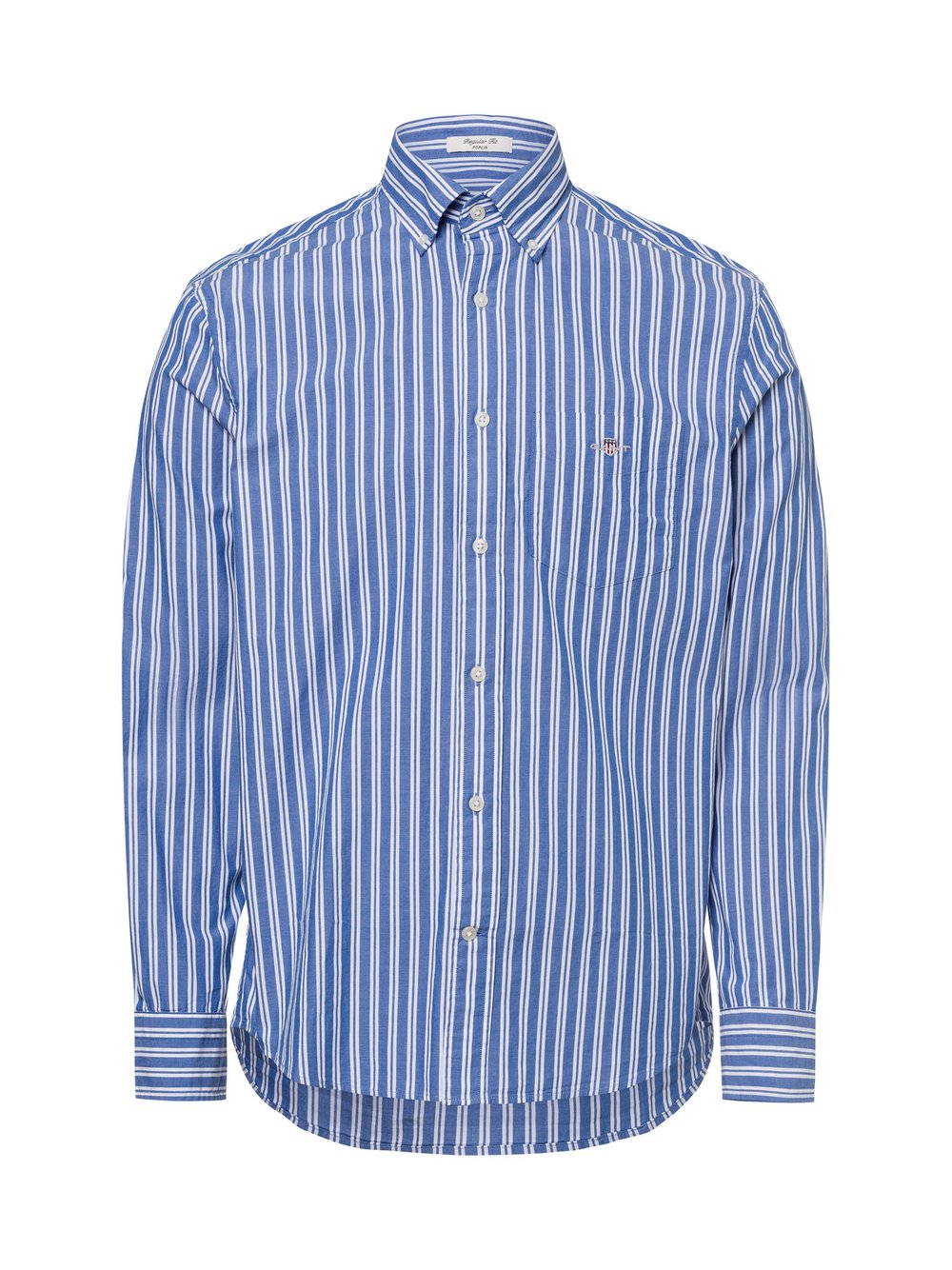 Thumbnail - Gant Freizeithemd Herren Regular Fit Baumwolle blau gestreift, L
