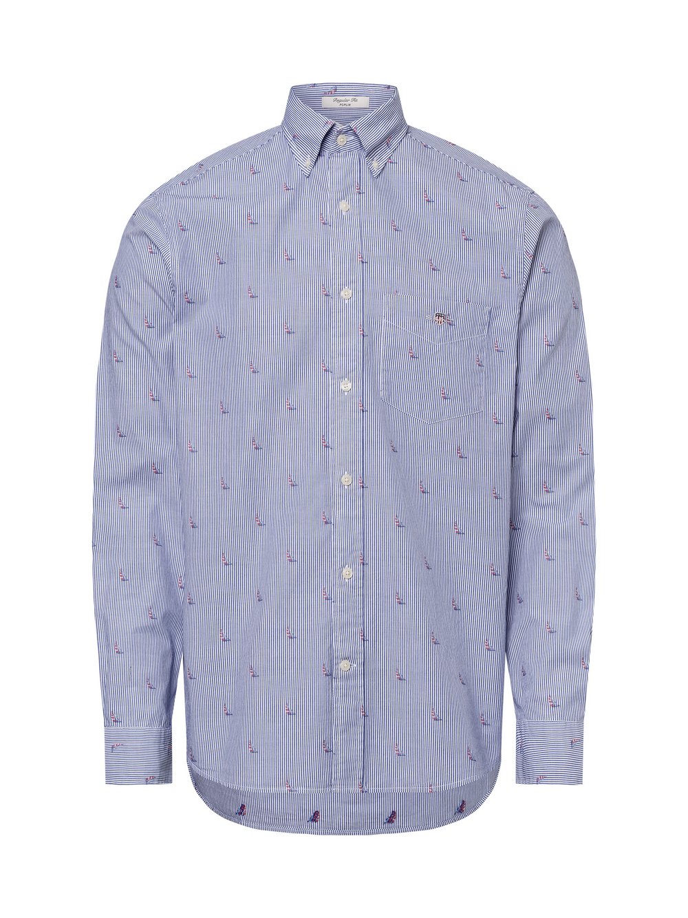 Gant Hemd Herren Regular Fit Baumwolle mehrfarbig gestreift, XL