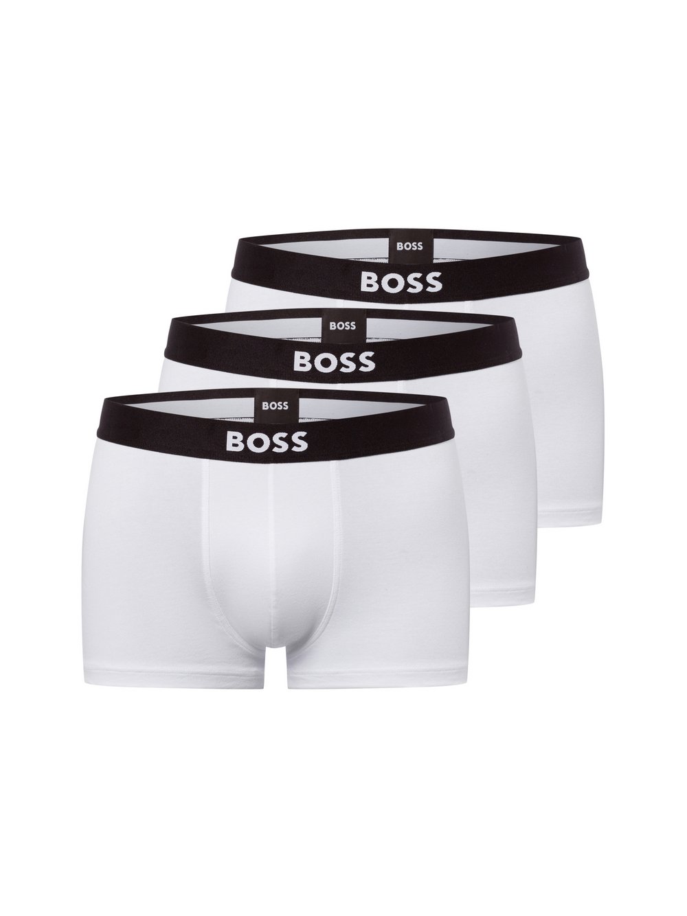 BOSS Boxershorts 3er-Pack Herren Baumwolle weiß, L