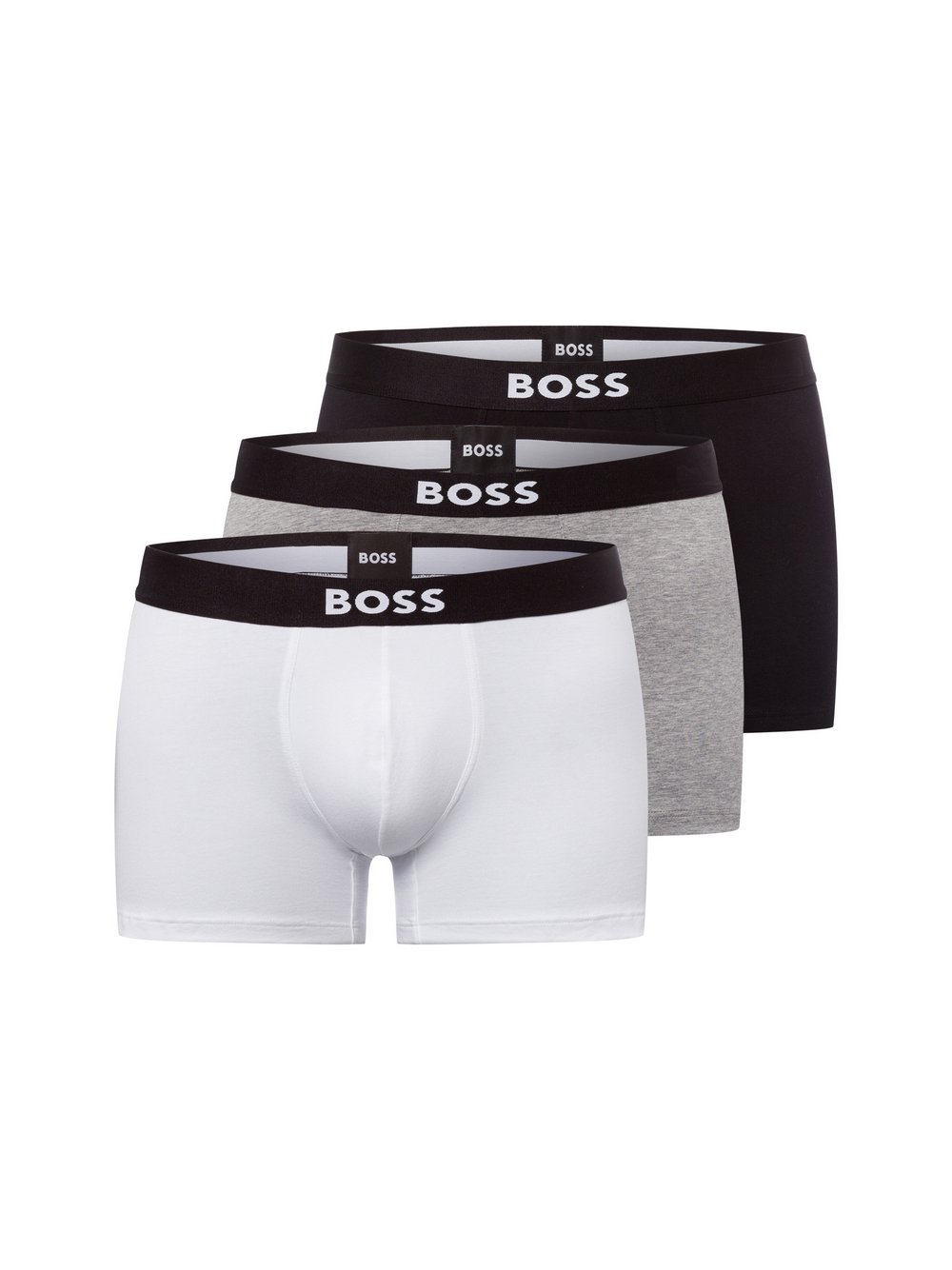 BOSS Boxershorts 3er-Pack Herren Baumwolle mehrfarbig, L