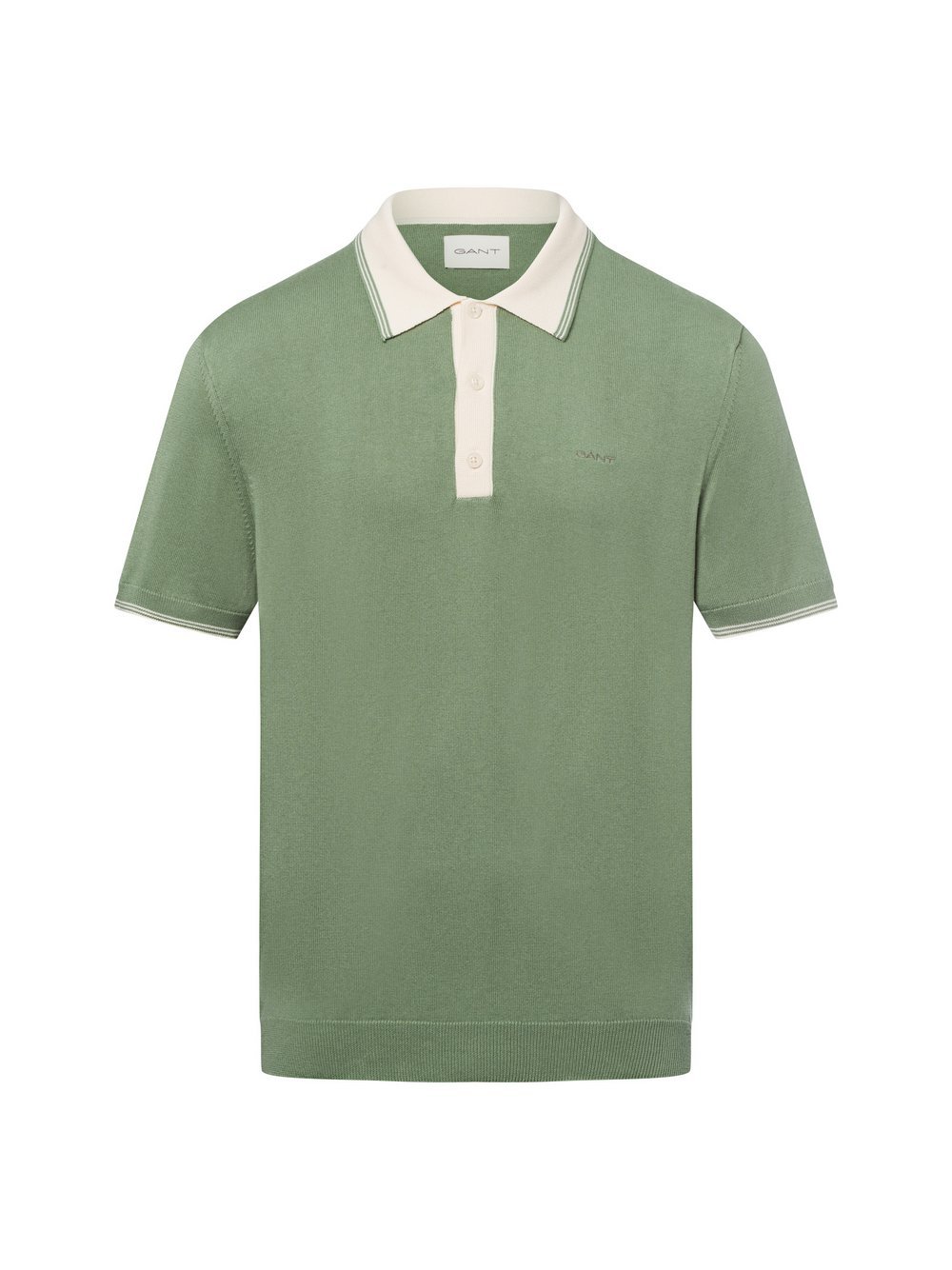 Gant Poloshirt Herren Baumwolle grün gemustert, XXL