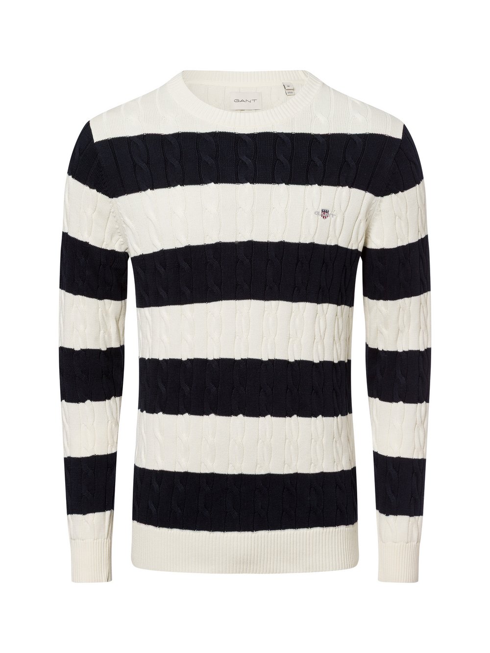 Thumbnail - Gant Pullover Herren Baumwolle mehrfarbig gestreift, XL