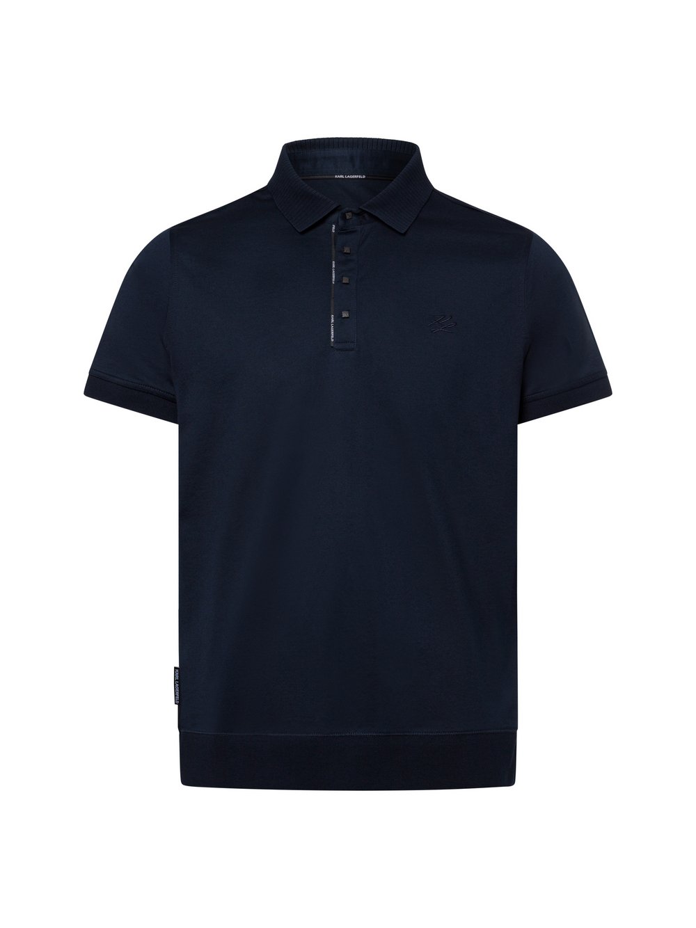 KARL LAGERFELD Poloshirt Herren Baumwolle blau, XXL