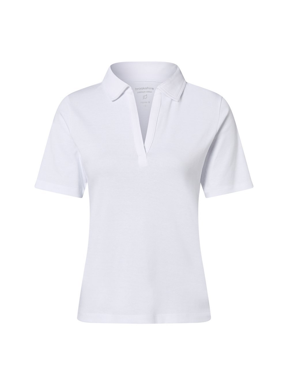 brookshire Poloshirt Damen Baumwolle weiß, M