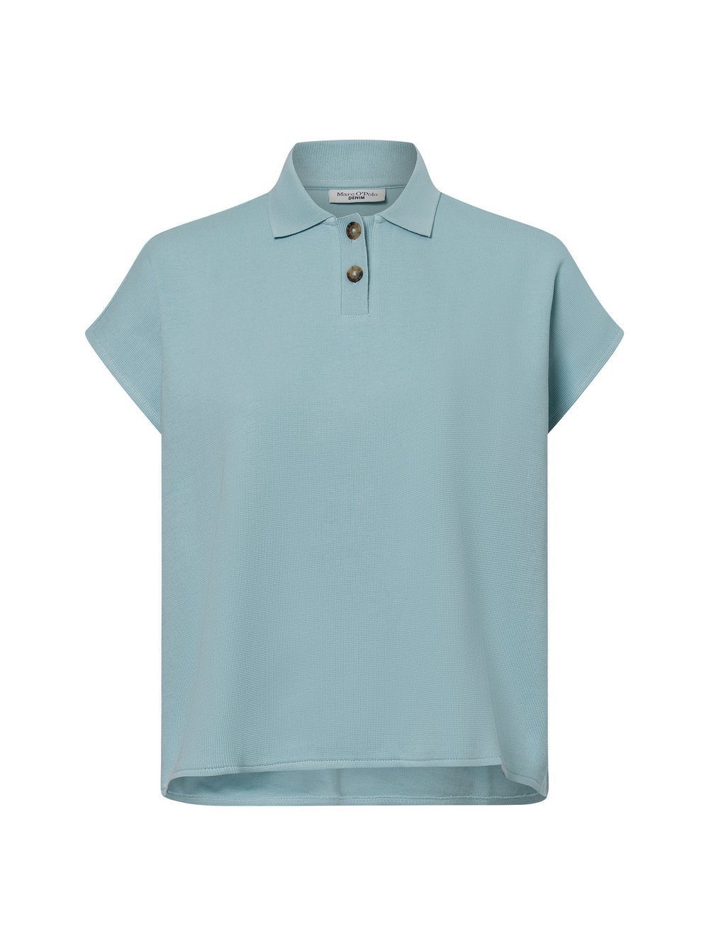 Marc O'Polo Denim Poloshirt Damen Baumwolle blau, S