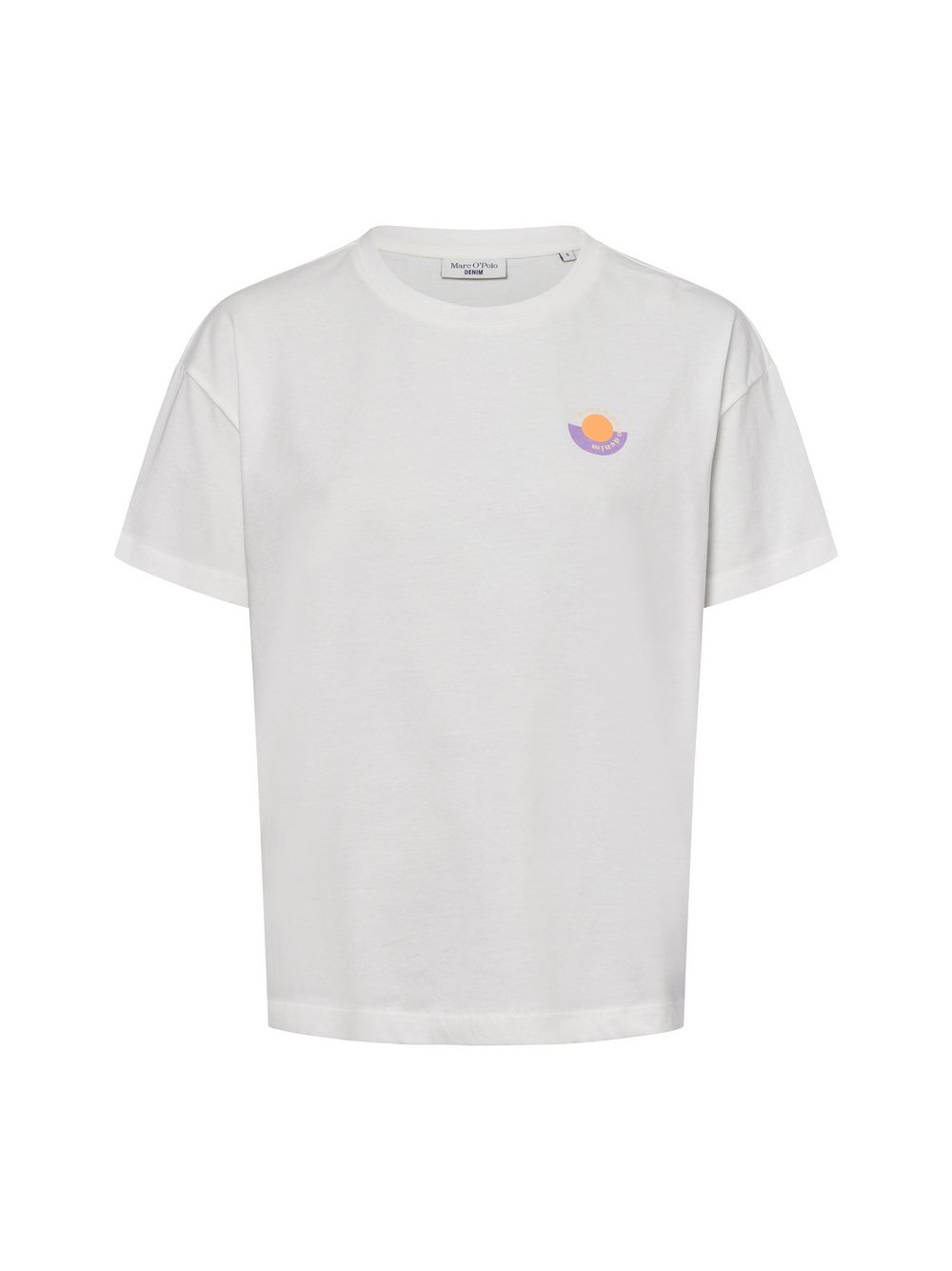 Marc O'Polo Denim T-Shirt Damen Baumwolle weiß, XS