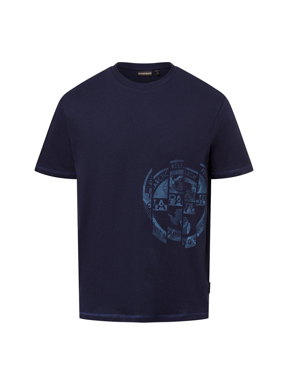 Napapijri T-Shirt Herren Baumwolle blau, XL