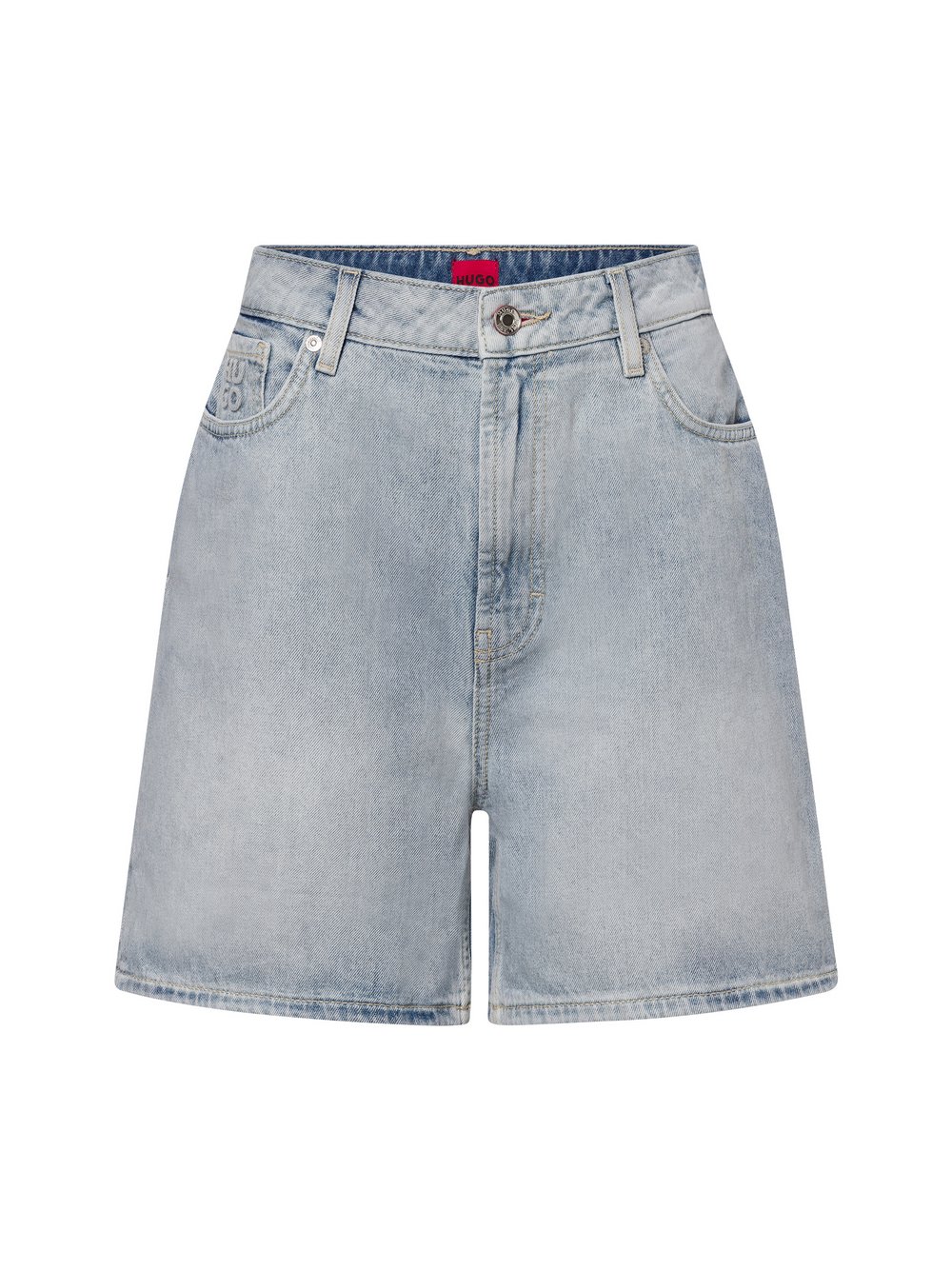 Thumbnail - HUGO Jeans-Shorts Damen Baumwolle blau, 29