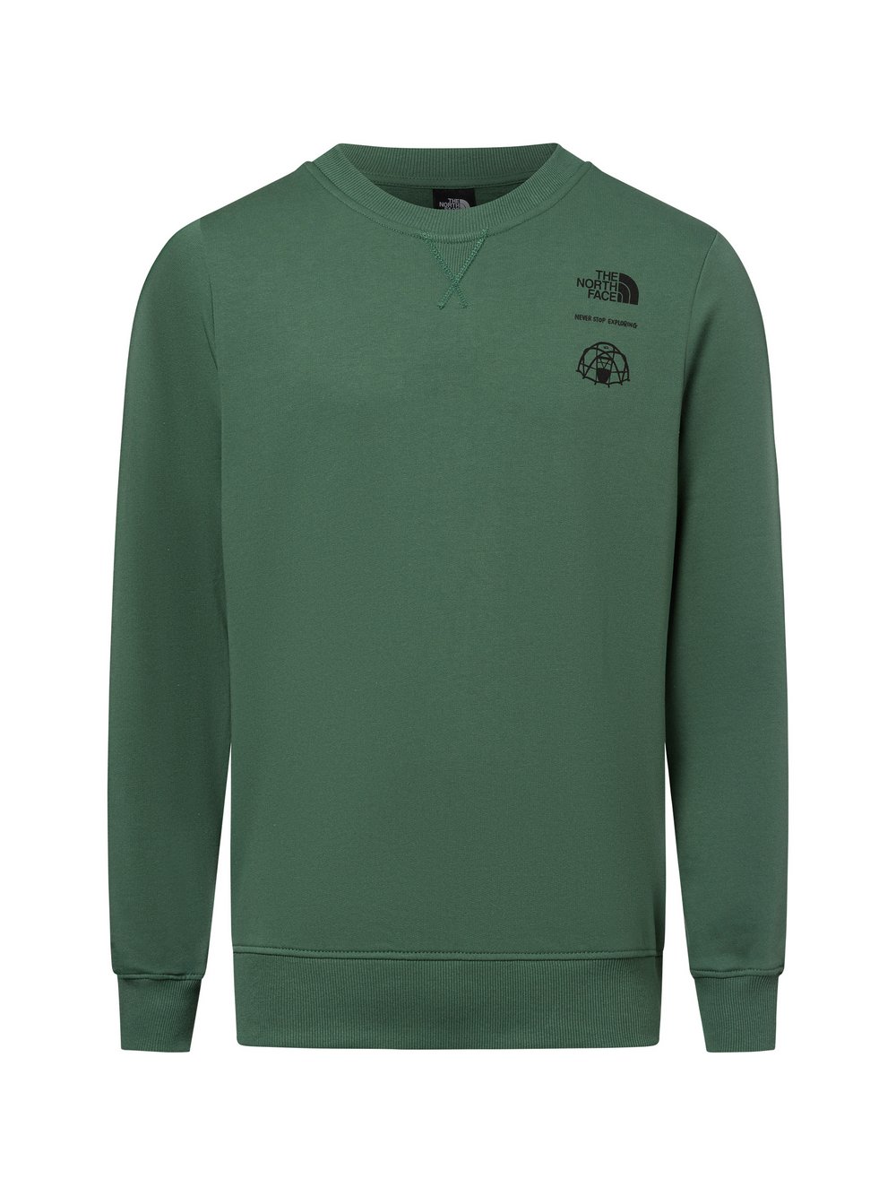 The North Face Sweatshirt Herren Baumwolle grün, S