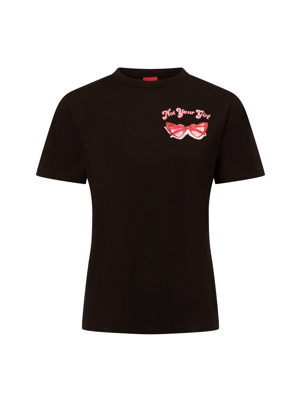 HUGO T-Shirt Damen Baumwolle schwarz, L