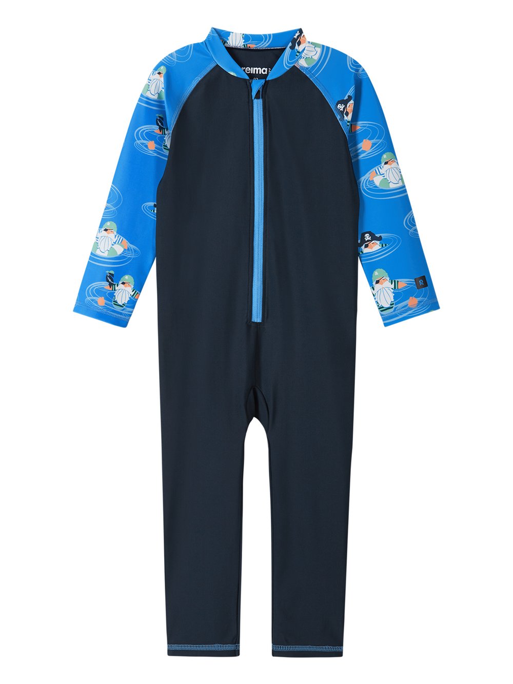 reima UV-Overall Kinder blau gemustert, 74