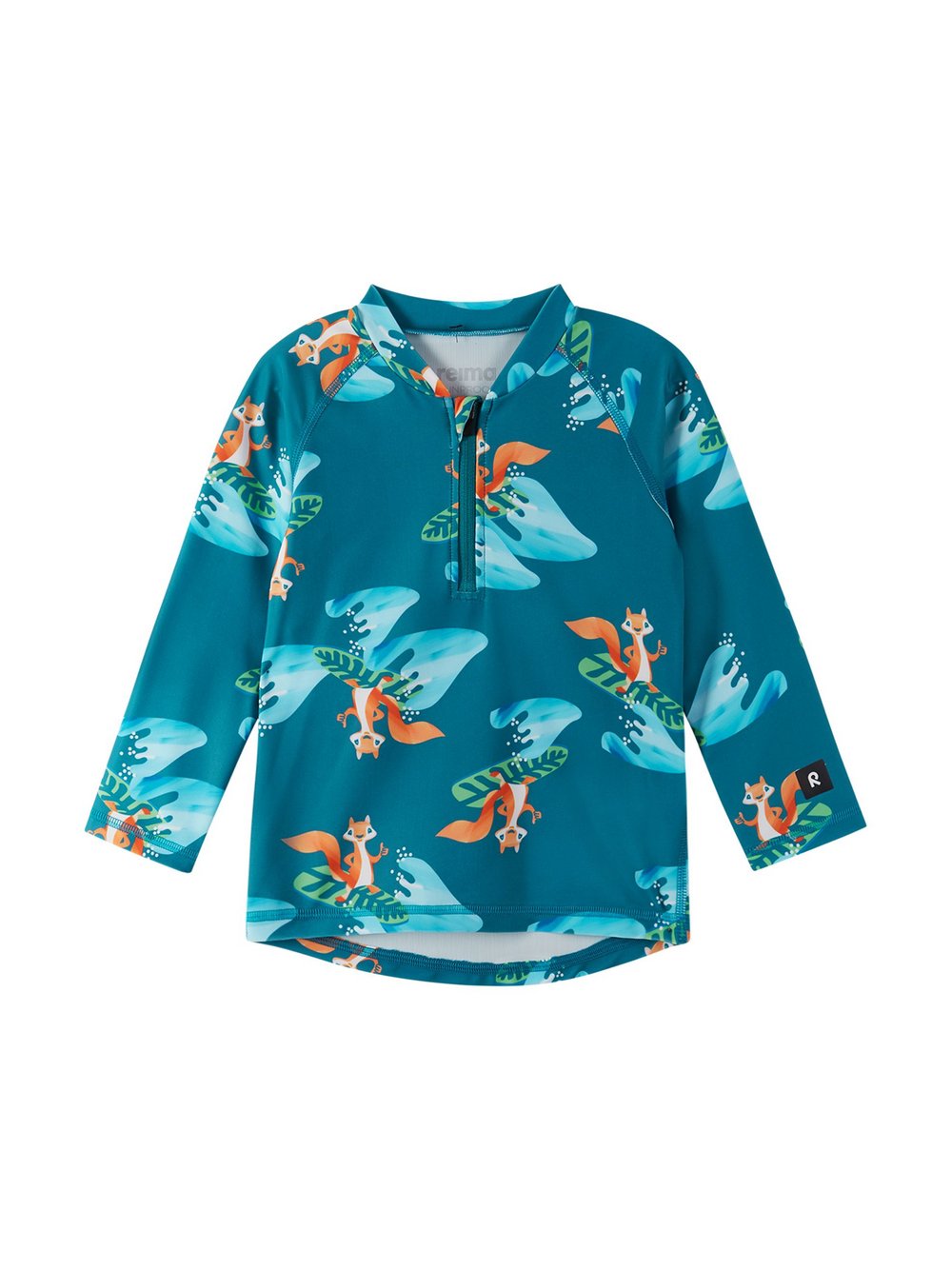 Thumbnail - reima UV-Shirt Kinder blau gemustert, 80