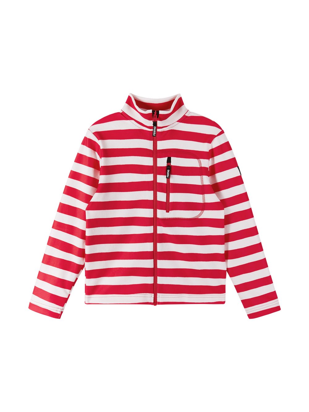 reima Sweatjacke Kinder rot gestreift, 164