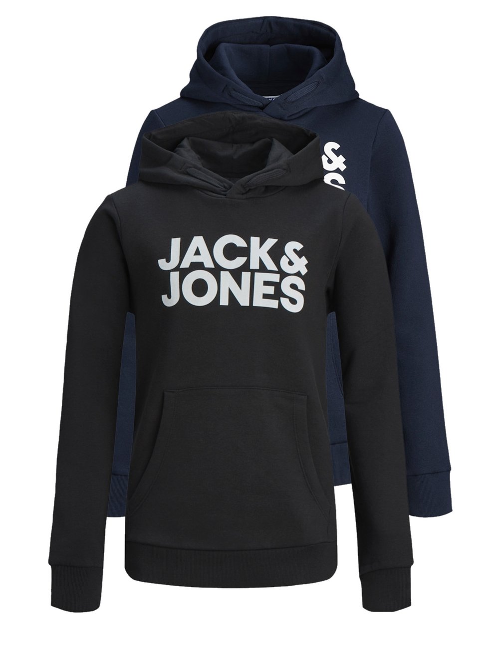 Jack & Jones Junior Kapuzenpullover Jungen Baumwolle blau, 164