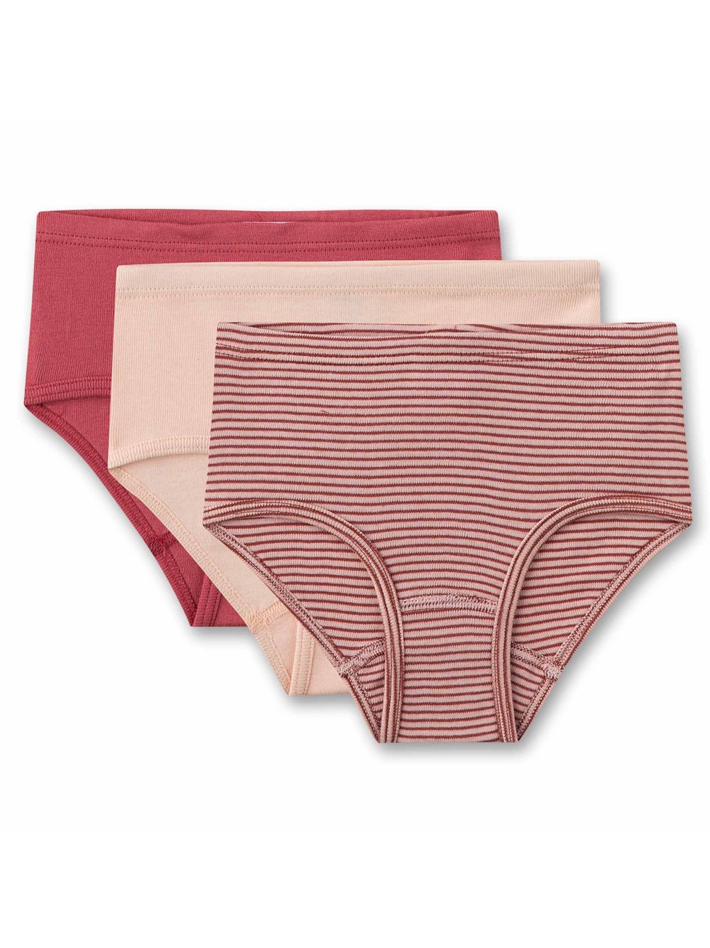 Sanetta Slip 3er Pack Mädchen Baumwolle mehrfarbig gestreift, 104