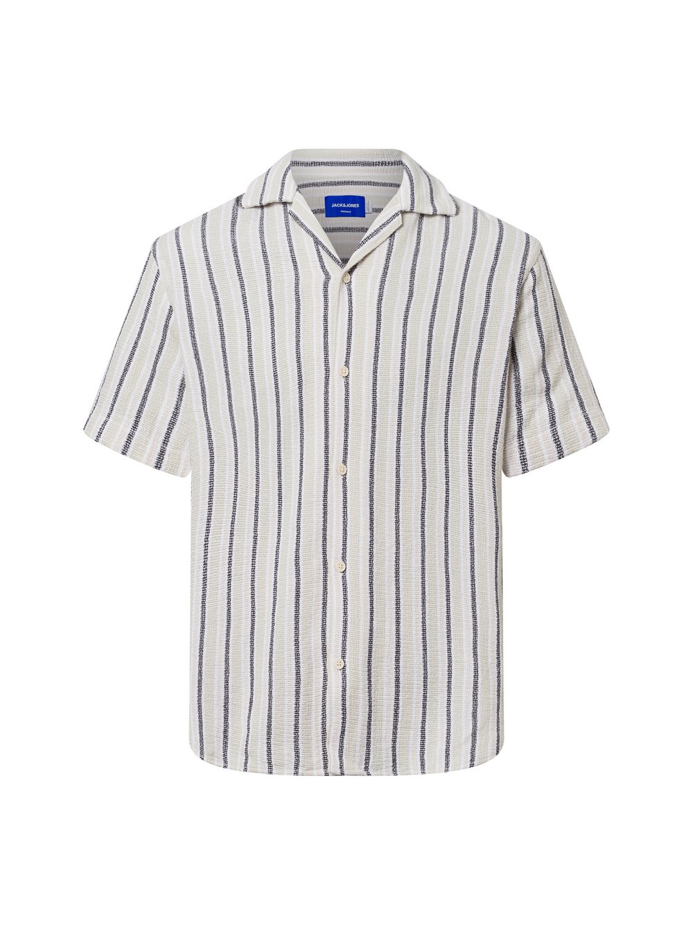 Jack & Jones Freizeithemd Herren Comfort Fit Baumwolle mehrfarbig gestreift, M