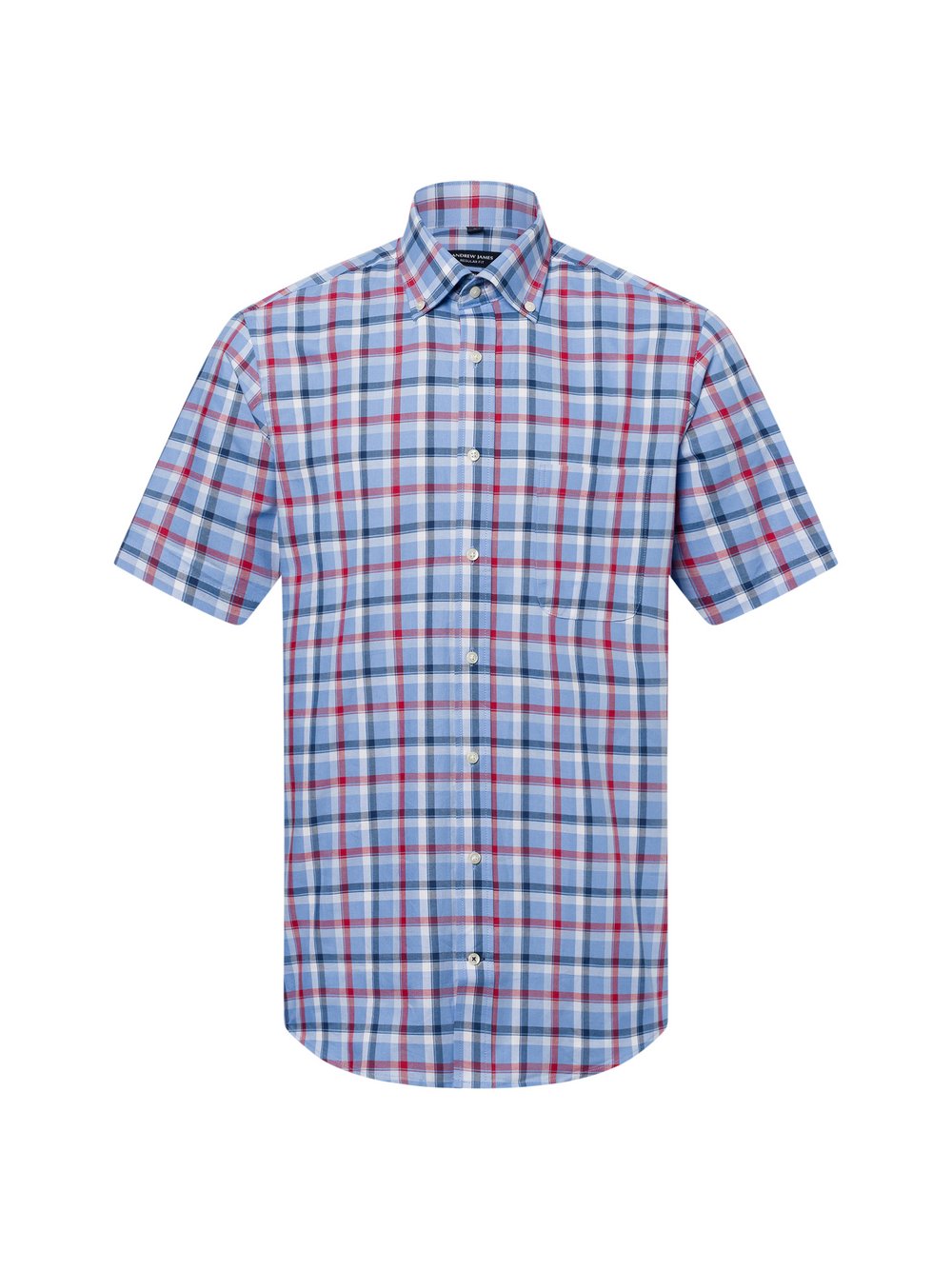 Andrew James Freizeithemd Herren Regular Fit Baumwolle mehrfarbig kariert, L
