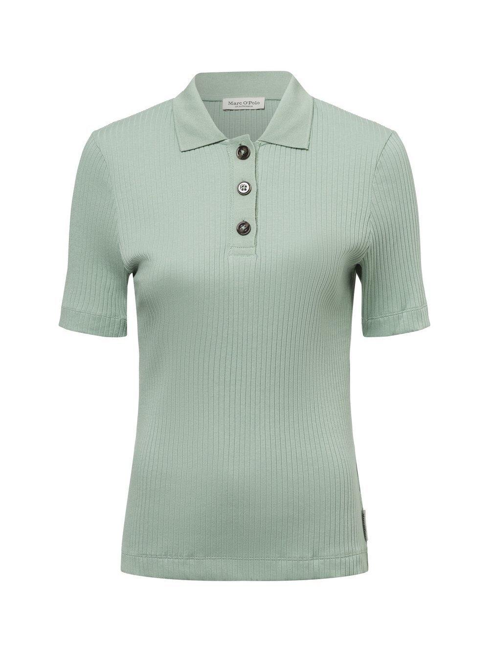 Marc O'Polo Poloshirt Damen Baumwolle grün, S