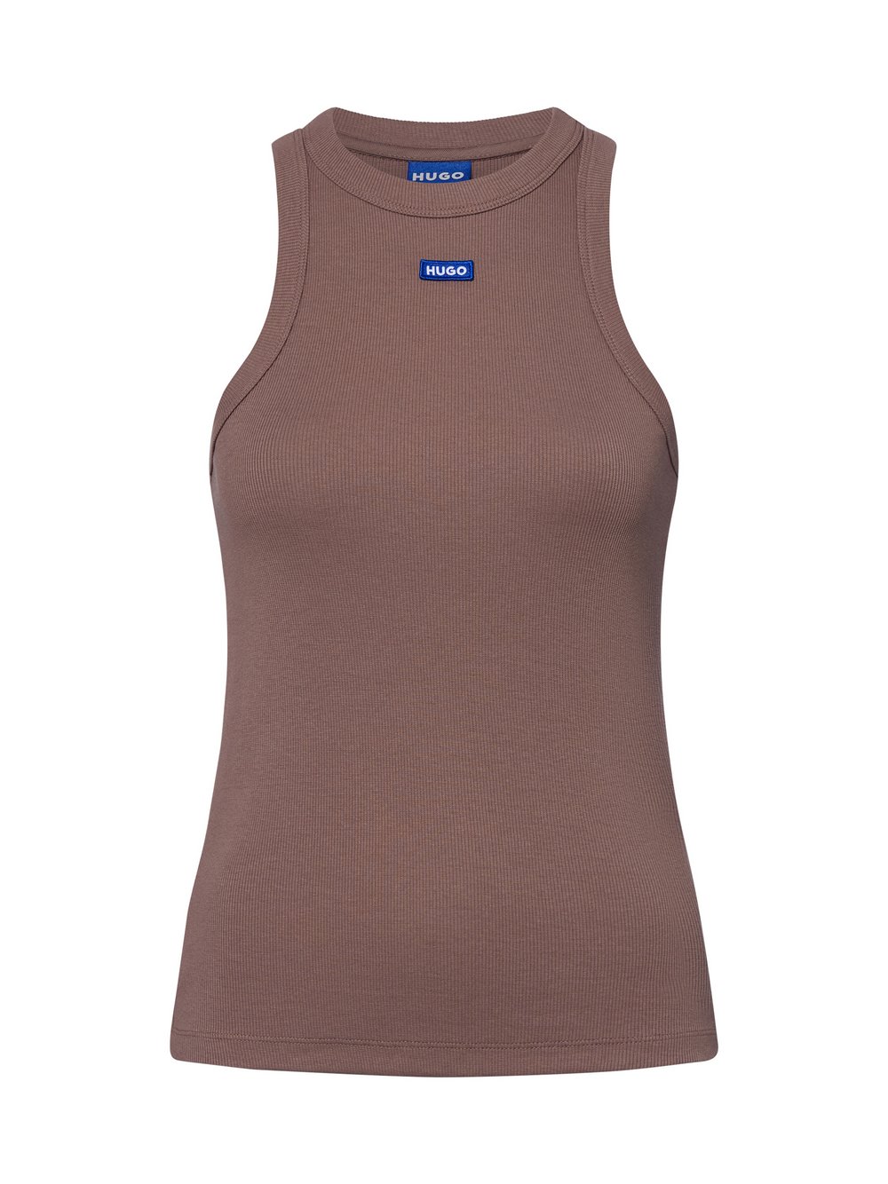 HUGO BLUE Top Damen Baumwolle braun, M