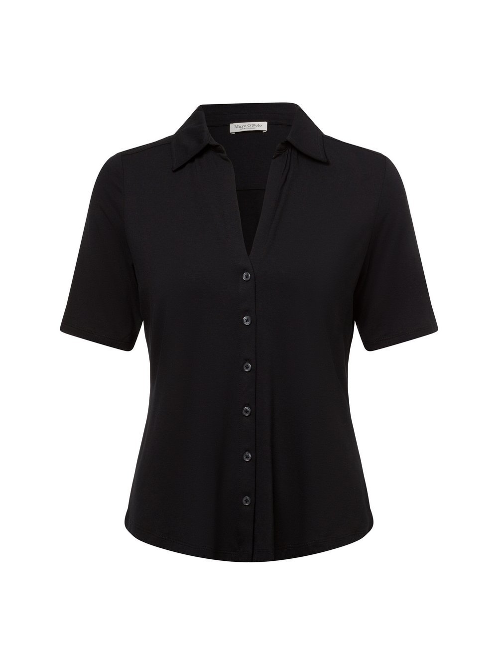 Marc O'Polo Kurzarmbluse Damen Viskose schwarz, XS