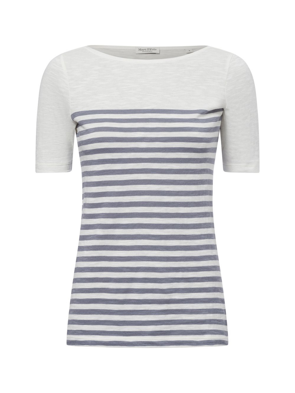 Marc O'Polo T-Shirt Damen Baumwolle weiß gestreift, S