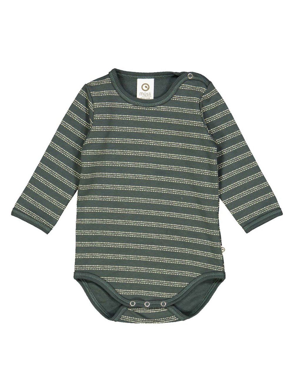 Müsli by Green Cotton Body Jungen Baumwolle grün gestreift, 62