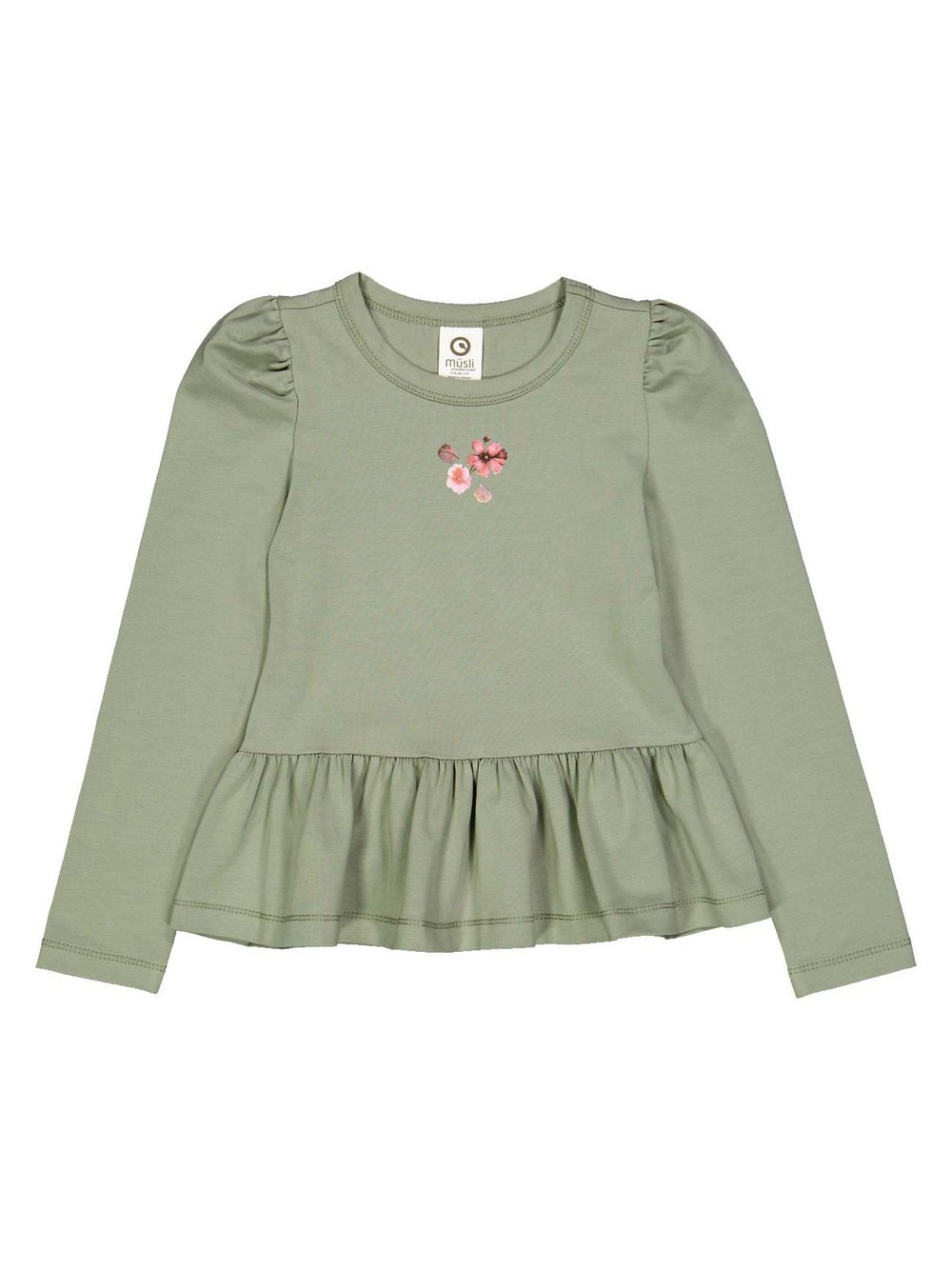 Müsli by Green Cotton Langarmshirt Mädchen Baumwolle grün, 122