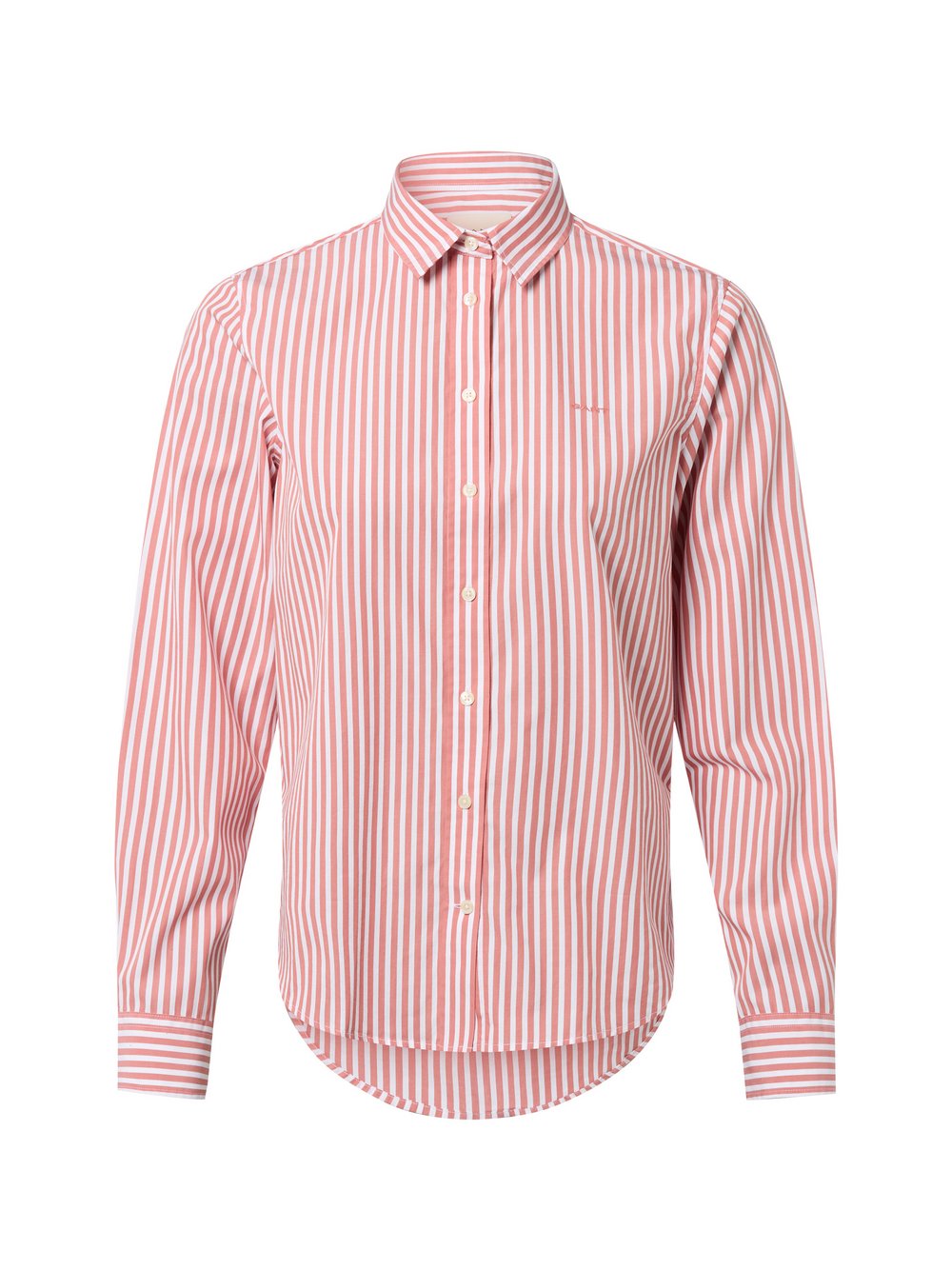 Gant Hemdbluse Damen Baumwolle rosa gestreift, 44