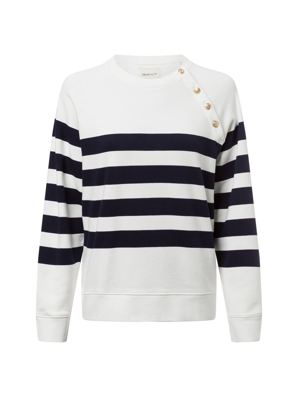Thumbnail - Gant Sweatshirt Damen Baumwolle mehrfarbig gestreift, XS