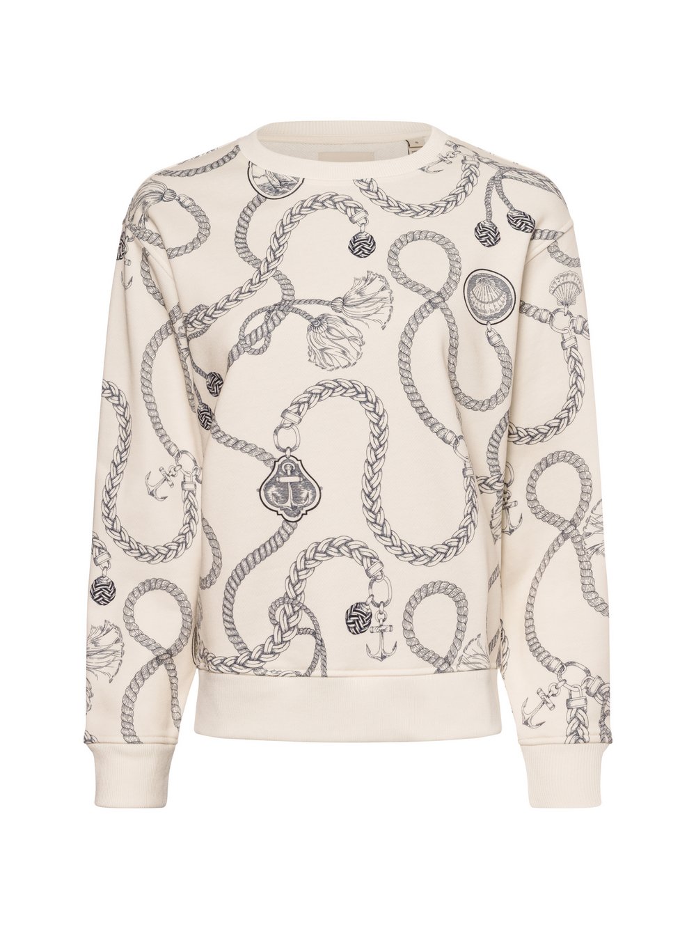 Gant Sweatshirt Damen Baumwolle beige bedruckt, XXL