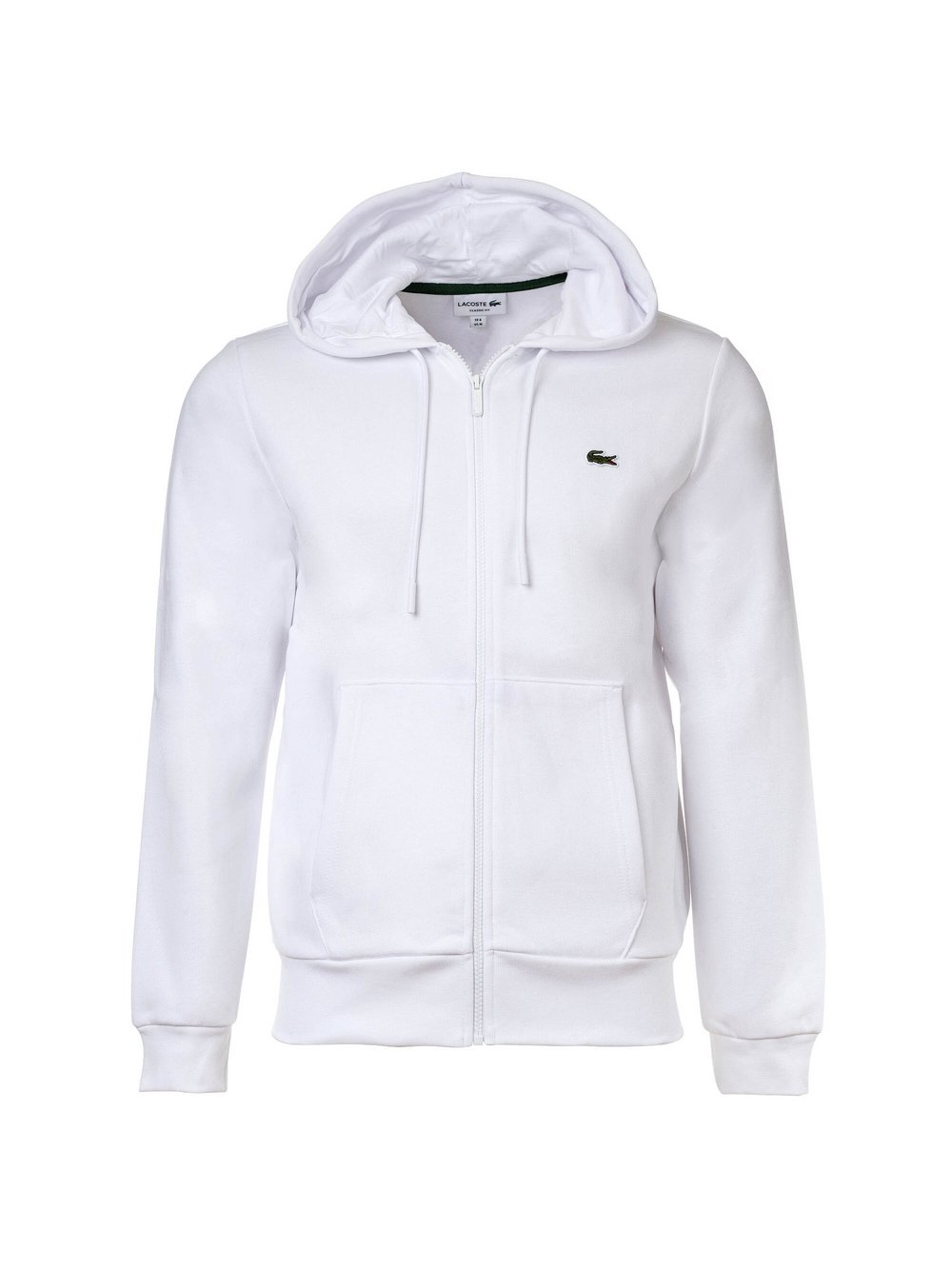 Lacoste Sweatjacke Herren Baumwolle weiß, XXXL