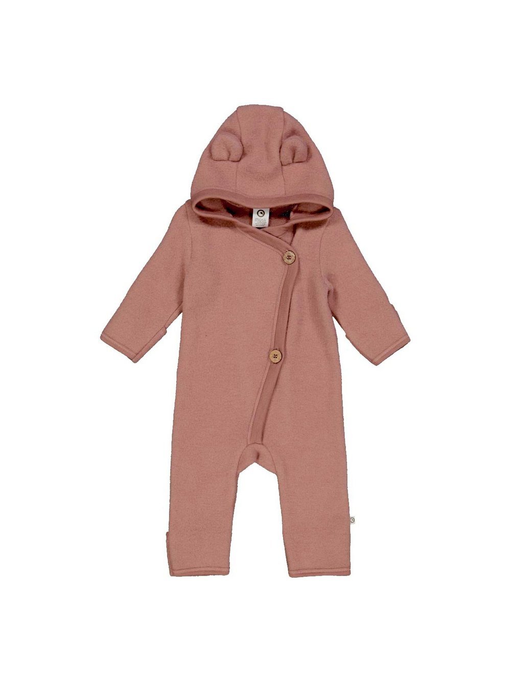 Müsli by Green Cotton Overall Kinder Wolle rosa, 80-86