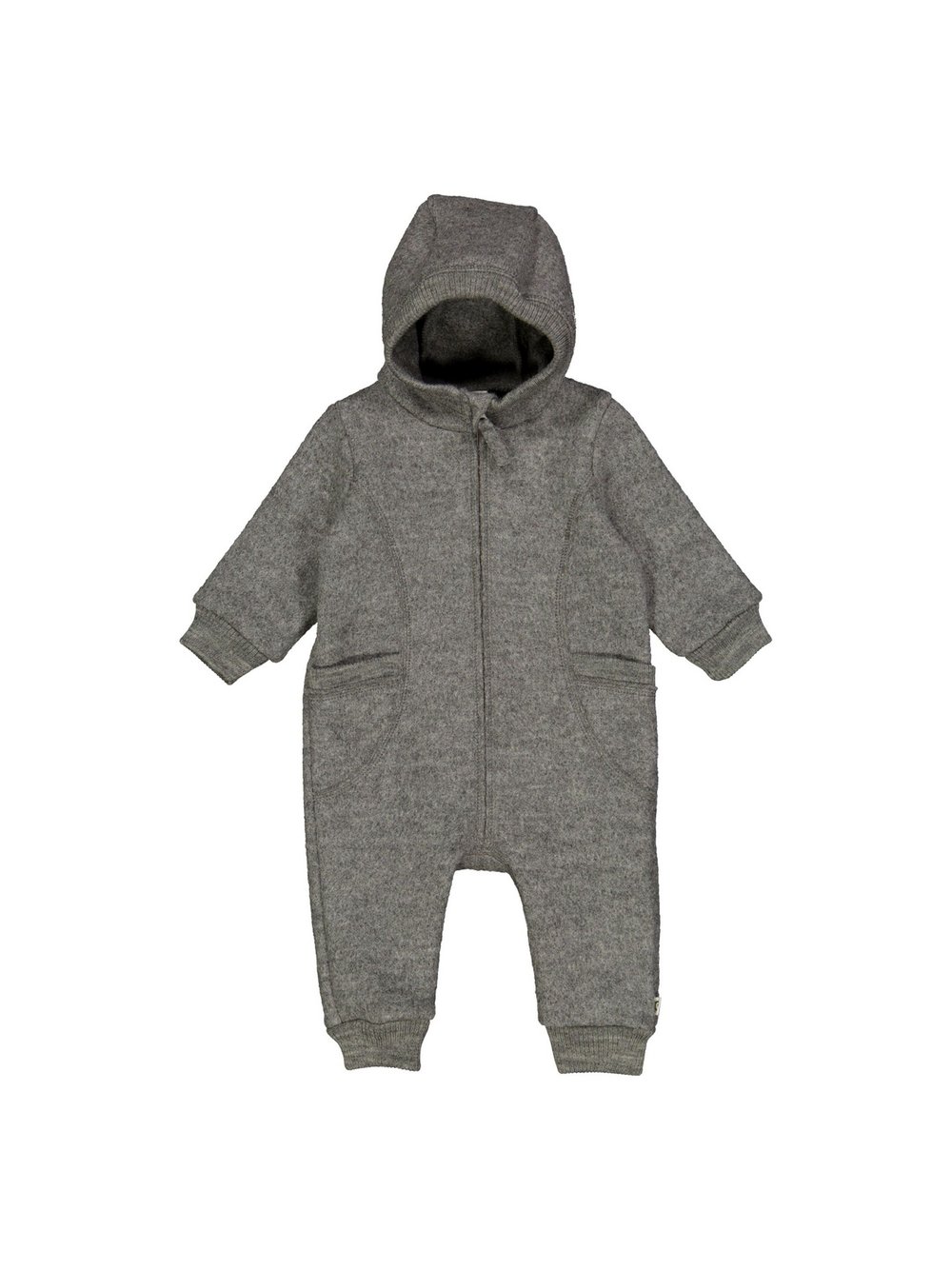 Müsli by Green Cotton Overall Kinder Wolle grau, 56-62