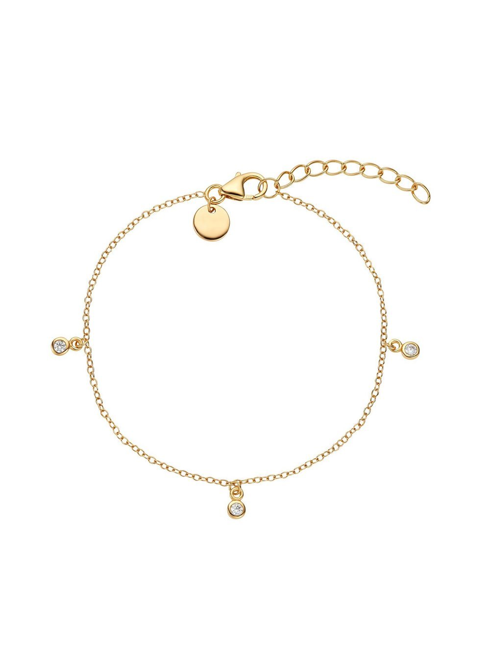 NOELANI Armband Damen Sterlingsilber gold, 19