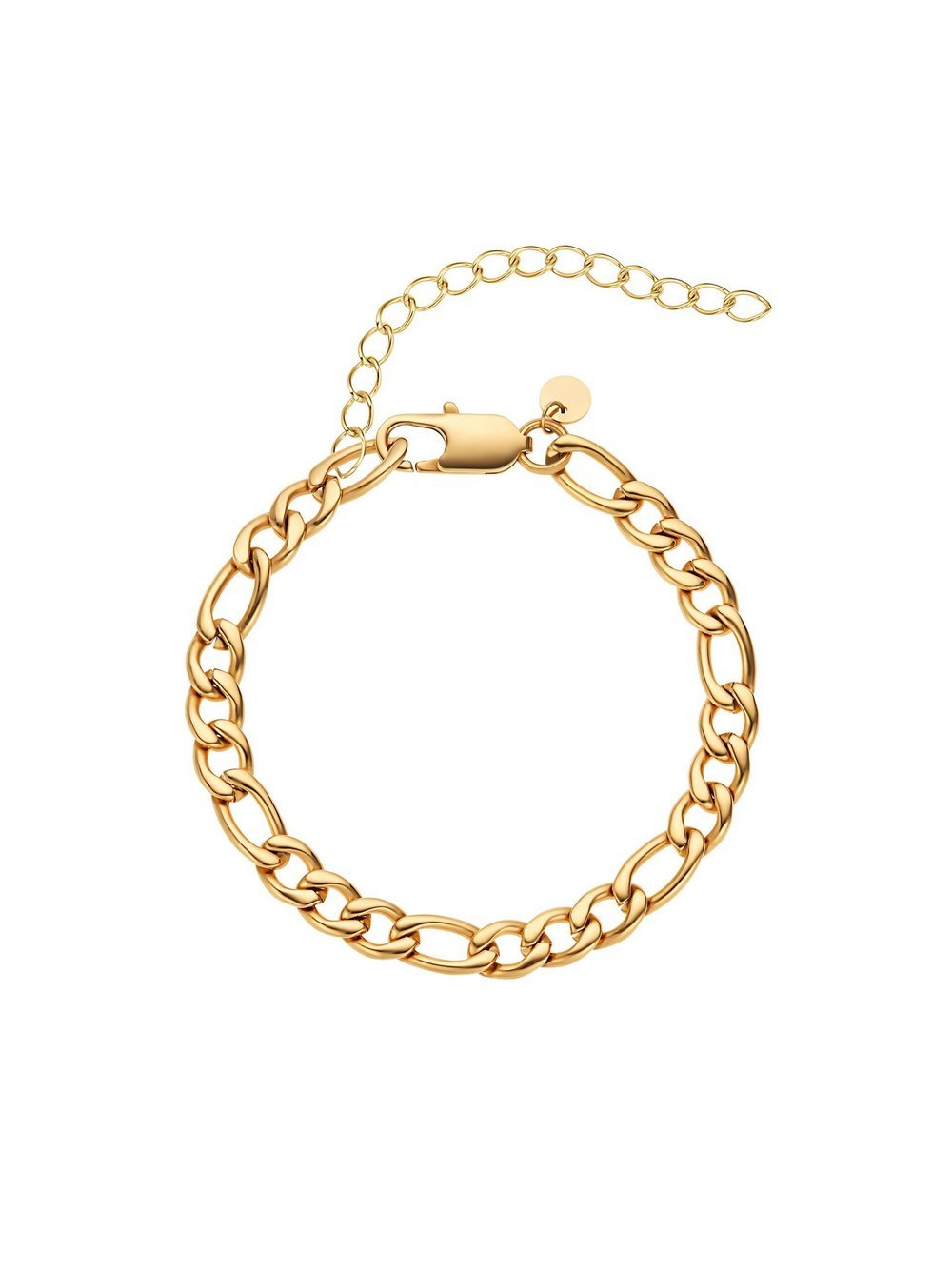 NOELANI Fußkette Damen Edelstahl gold, 27