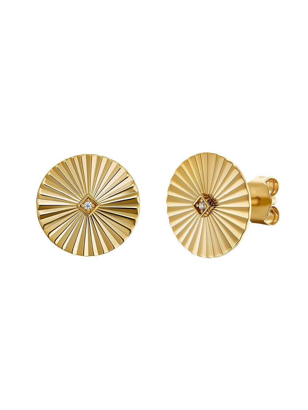 NOELANI Ohrstecker Damen Sterlingsilber gold, ONE SIZE