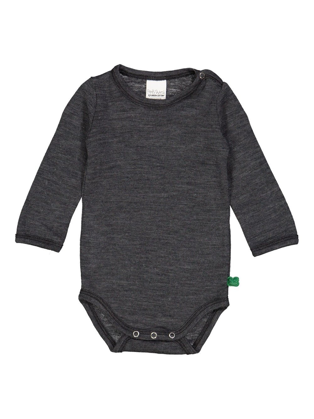 Fred's World by Green Cotton Body Kinder Wolle grau, 62