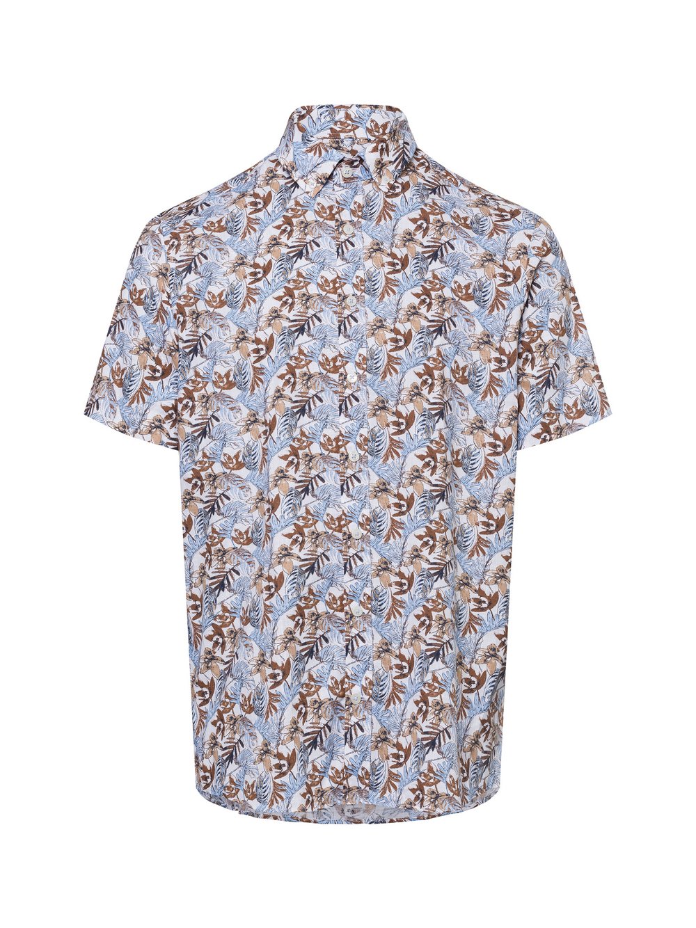 Bugatti Freizeithemd Herren Slim Fit Baumwolle mehrfarbig gemustert, L