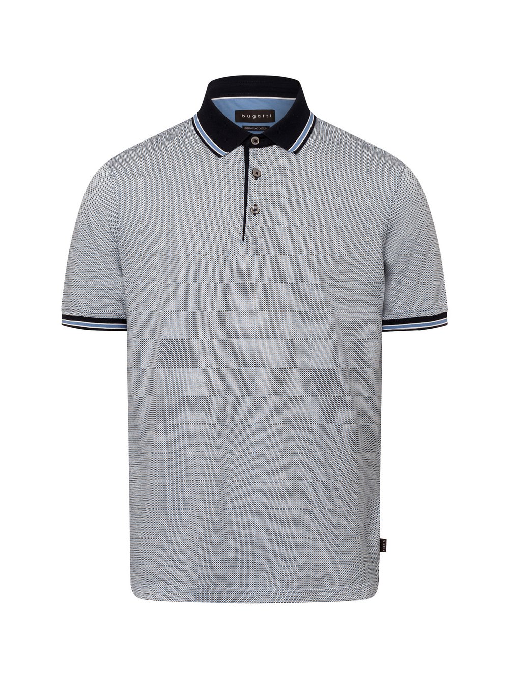 Bugatti Poloshirt Herren Baumwolle mehrfarbig gemustert, XL