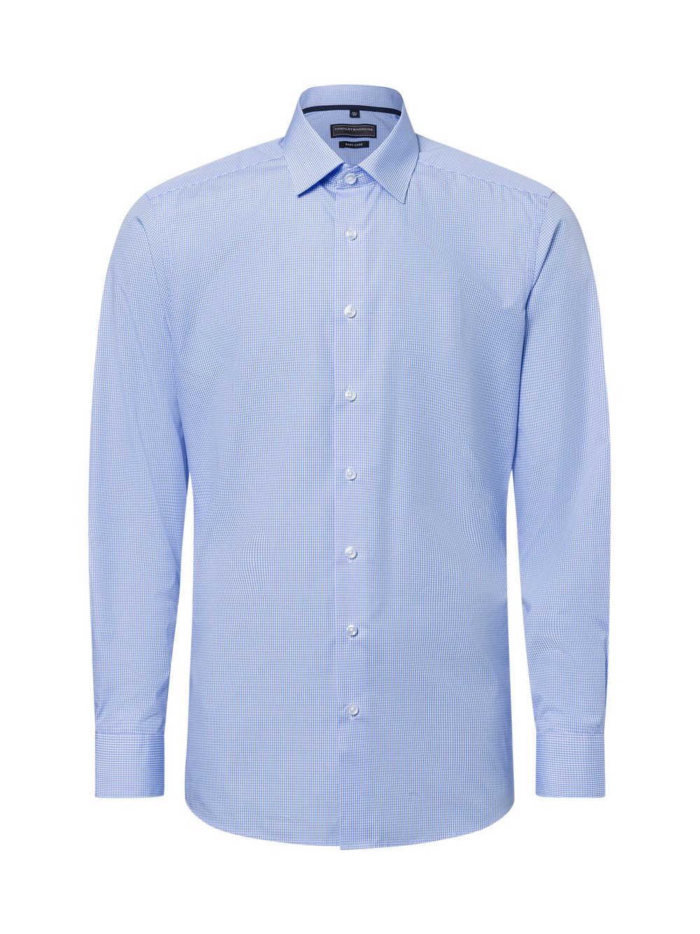 Finshley & Harding Businesshemd Herren Modern Fit Baumwolle mehrfarbig kariert, 44