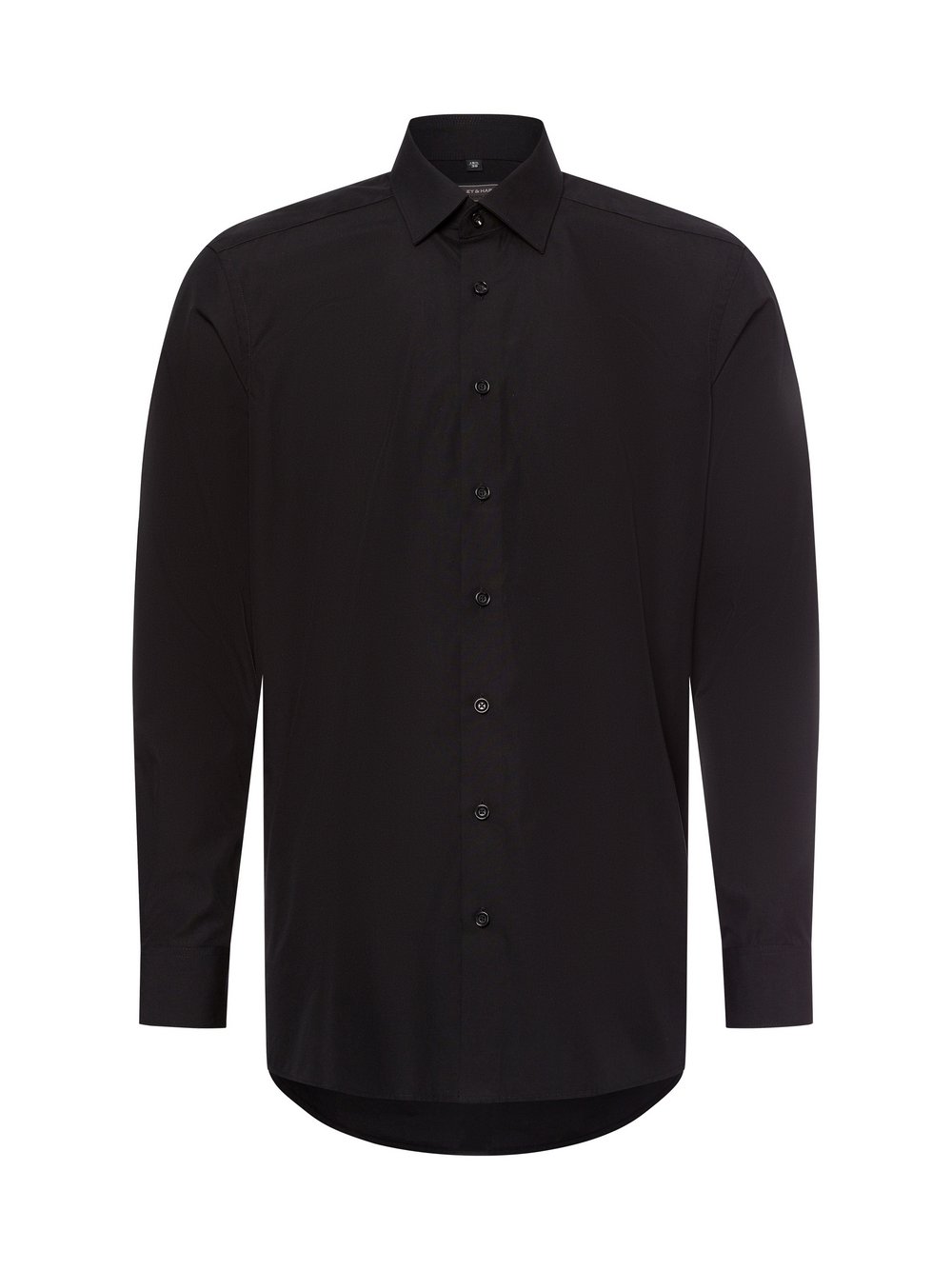 Finshley & Harding Businesshemd Herren Modern Fit Baumwolle schwarz, 39