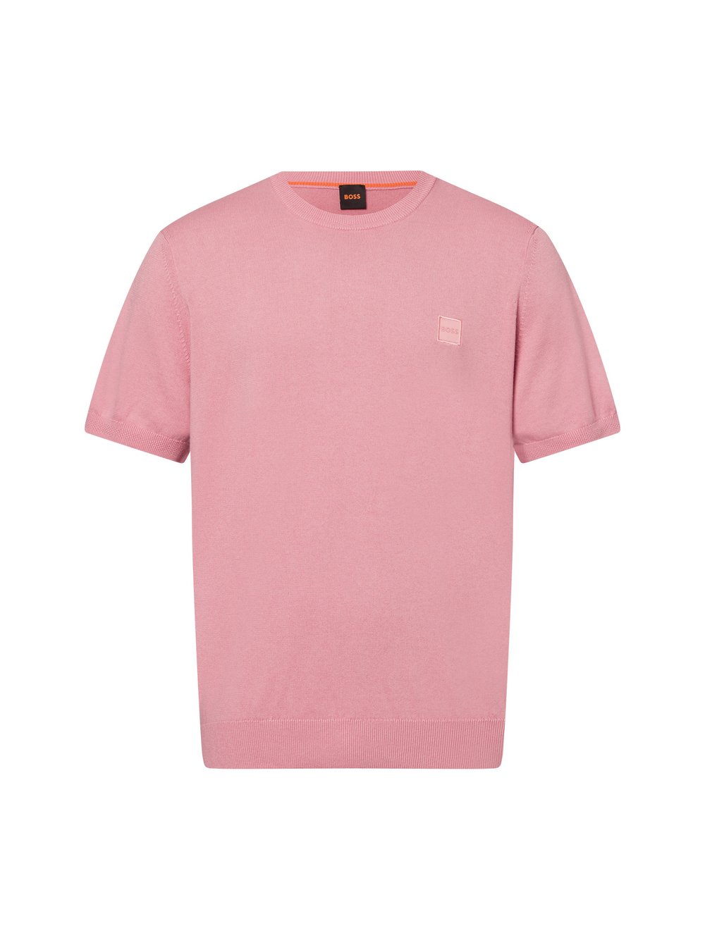 Thumbnail - BOSS Orange Kurzarm-Pullover mit Cashmere-Anteil Herren Baumwolle rosa, M