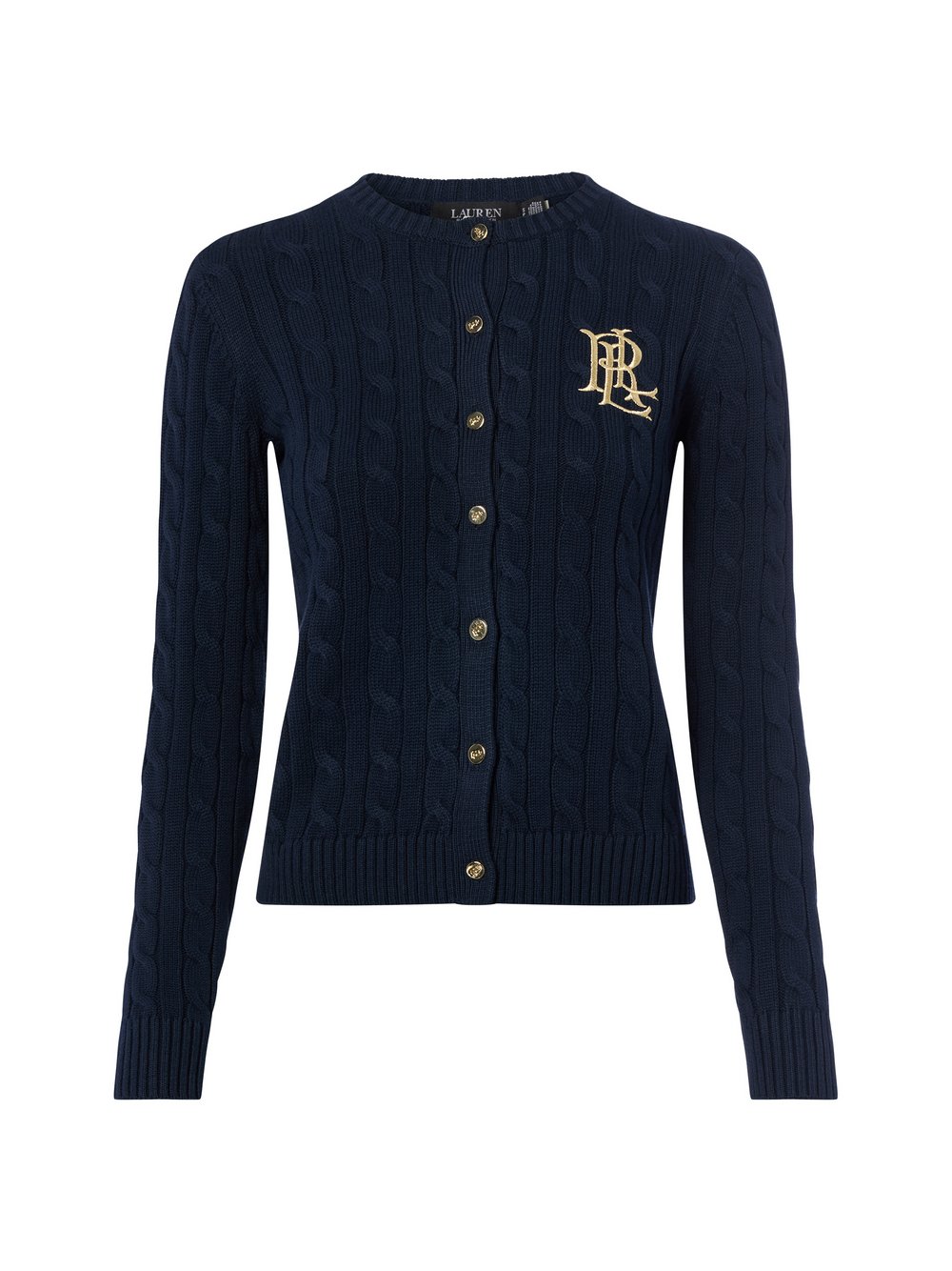Thumbnail - Lauren Ralph Lauren Strickjacke Damen Baumwolle blau, XL