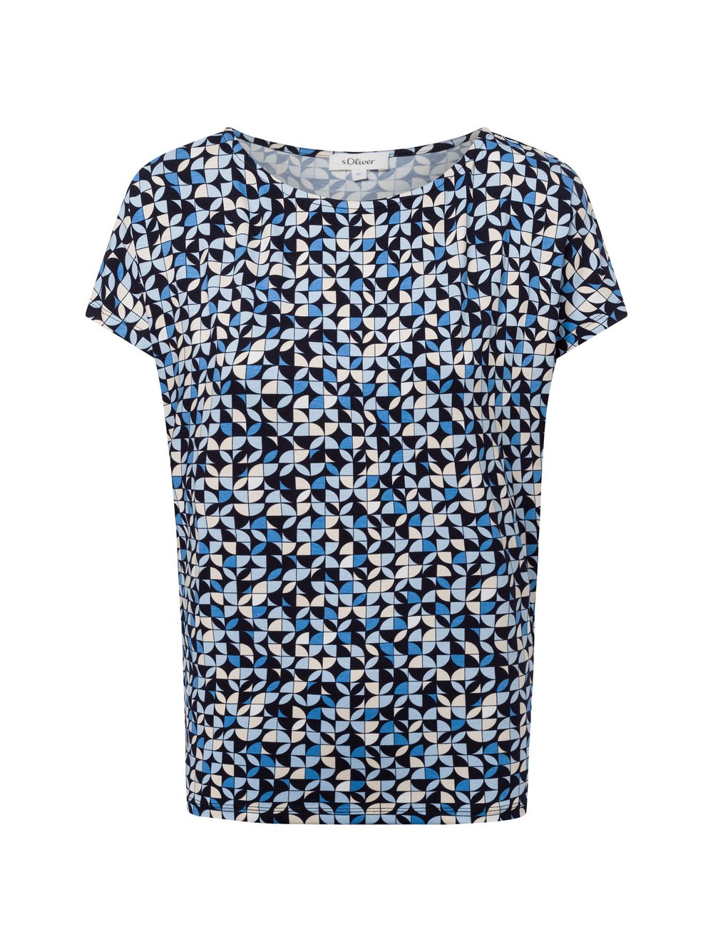 s.Oliver T-Shirt Damen mehrfarbig gemustert, 36